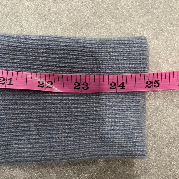 [XL]Veronica Beard Nelia Heather Blue Crewneck 100 Cashmere Sweater - Picture 10 of 13